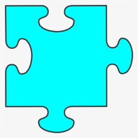Puzzle Piece Clipart - Light Blue Puzzle Piece, HD Png Download, Free Download