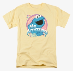 Me Amazing Cookie Monster Sesame Street T-shirt - Whale, HD Png Download, Free Download