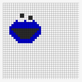 Cookie Monster Perler Bead Pattern / Bead Sprite - Perler Bead Cookie Monster, HD Png Download, Free Download