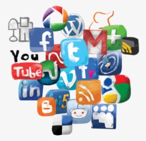 Social Cluster - Social Media Clipart Png, Transparent Png, Free Download