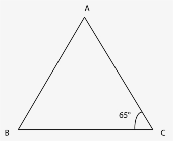 Transparent Angles Png - Isosceles Triangle With One Angle Given, Png Download, Free Download