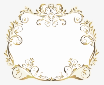 Transparent Moldura Arabesco Dourado Png - Moldura Provençal Png, Png Download, Free Download