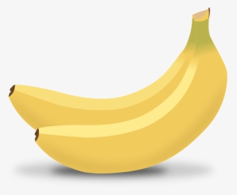 Banana, Vector Graphic Bananas Yellow Tropical Fruits - Banana Vector Png, Transparent Png, Free Download