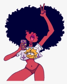 Cute Girl Cartoon Rugrats Lemonade Black Aesthetic Cartoon Girl Drinking Lemonade Hd Png Download Kindpng - asthetic black girl roblox character