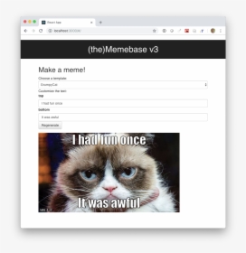 Transparent Cat Meme Png - Grumpy Cat, Png Download, Free Download