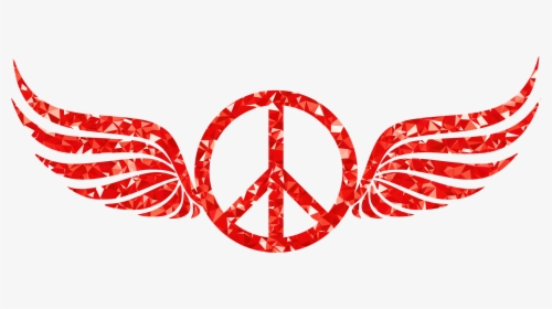 Organ,symbol,wing - Peace Sign With Wings, HD Png Download, Free Download