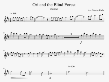 Ori And The Blind Forest Sheet Music Composed By Arr - Ori And The Blind Forest Flute Sheet Music, HD Png Download, Free Download