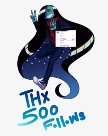 “guys~ I Hit Over 500 Followers  thank You Soooo Much - Illustration, HD Png Download, Free Download