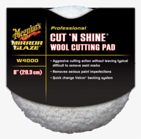 Transparent Meguiars Logo Png - Double Sided Wool Buffing Pad, Png Download, Free Download