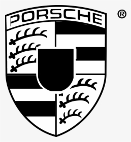 Porsche Logo Black And White - Porsche Logo Transparent Background, HD Png Download, Free Download