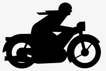 Oldtimer Motorcycle Clip Arts - Motorcycle Silhouette Free, HD Png Download, Free Download