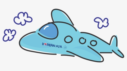 Korean Air Plane Clip Art, HD Png Download, Free Download