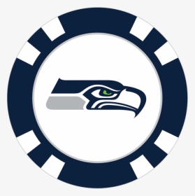 Seattle Seahawks Poker Chip Ball Marker - Transparent Background Poker Chips Png, Png Download, Free Download