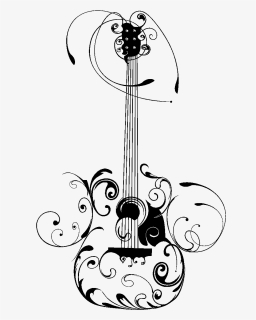 Transparent Fiddle Png - Guitar Drawings, Png Download, Free Download