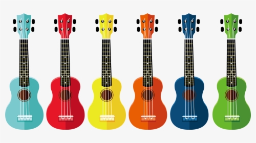 Ukulele Drawing Clip Art - Guitar Clip Art Color, HD Png Download, Free Download