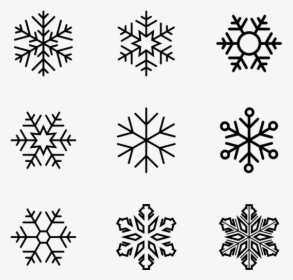 Snowflakes - Snowflake Icons, HD Png Download, Free Download
