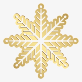 Gold Clip Art Image - Transparent Background Snowflake Png, Png Download, Free Download