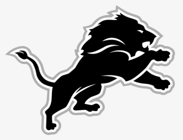 Detroit Lions Logo Black And White, HD Png Download, Free Download
