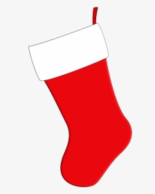 Red Christmas Stocking Template, HD Png Download, Free Download