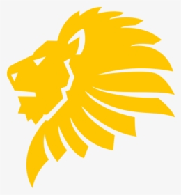 Lion Clipart Dromgbh Top - Yellow Lion Head Png, Transparent Png, Free Download