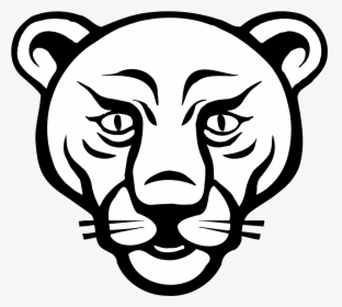 Drawn Lion Face Outline - Lion Head Easy Drawing, HD Png Download, Free Download