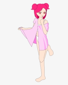 Pink Anime Girl Clip Arts - Anime Girl Png Gif Hd, Transparent Png, Free Download