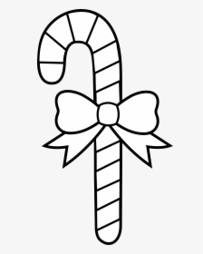 Christmas Outline Collection Tree - Christmas Drawings Candy Cane, HD Png Download, Free Download