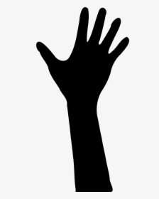 Clipart - Hand And Arm Silhouette, HD Png Download, Free Download