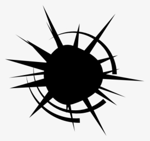 Drawing Clip Art - Transparent Bullet Hole Vector, HD Png Download, Free Download