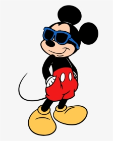 Mickey Mouse With Sunglasses Clipart, HD Png Download, Free Download