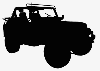 2006 Jeep Wrangler Car Jeep Cj Jeep Grand Cherokee - Clip Art Jeep Silhouette, HD Png Download, Free Download