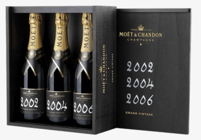 Moet & Chandon Grand Vintage 3 Bottle Collection - Moet Rose Grand Vintage 2004, HD Png Download, Free Download