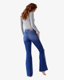 Vintage Lee Flare W/ Rainbow - Lee High Rise Flare Jeans, HD Png Download, Free Download