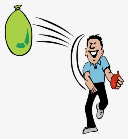 Water Balloon, Throwing, Activities, Water, People, - Happy Diwali Funny Gif, HD Png Download, Free Download