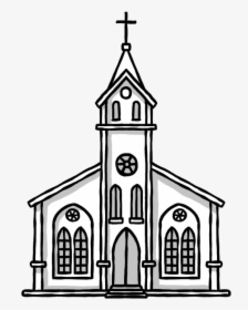 Church Hand-painted Drawing Chapel Png Image High Quality - Drawing Of A Chuch, Transparent Png, Free Download