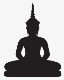 Buddha Statue Silhouette Png Clip Art, Transparent Png, Free Download