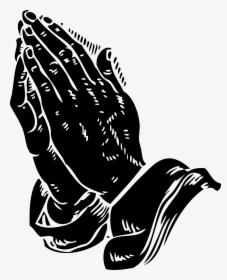 Pray Clipart Prayer Hand - Blue Praying Hands Png, Transparent Png, Free Download