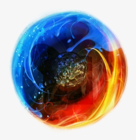 #water #fire #acqua #fuoco - Magic Ball Of Fire, HD Png Download, Free Download