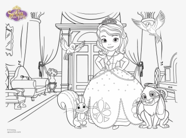 Princesa Sofia Para Colorear, HD Png Download, Free Download