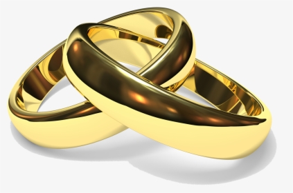 Wedding Ring Png - Gold Wedding Rings Transparent Background, Png Download, Free Download