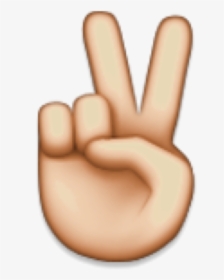 Clip Art Peace Emoticon - Peace Hand Emoji Transparent, HD Png Download, Free Download