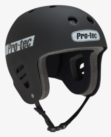 Protec Full Cut Black Rubber Helmet - Pro Tec Full Cut Helmet Black, HD Png Download, Free Download