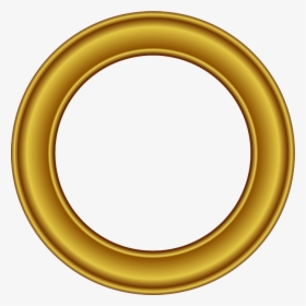 Golden Round Frame Png - Circle Logo Png Gold, Transparent Png, Free Download