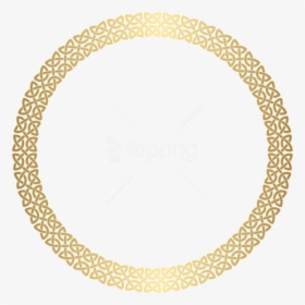 Round Gold Frame Png - Rose Gold Place Mats, Transparent Png, Free Download