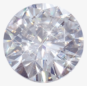 Round White Diamond - Transparent Diamond Png, Png Download, Free Download