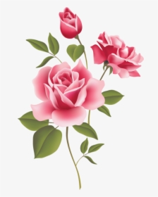 Rose Corner Clipart - Imagen De Flor Rosa, HD Png Download, Free Download