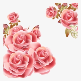 #ftestickers #flowers #roses #corners #borders #pink - Background Design Of Flower, HD Png Download, Free Download