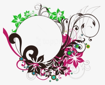 Free Png Floral Round Frame Png - Transparent Circle Design Png, Png Download, Free Download