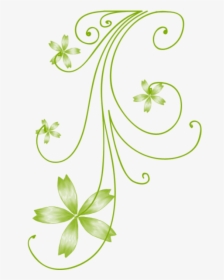 Desktop Wallpaper Clip Art - Transparent Green Swirl Background, HD Png Download, Free Download
