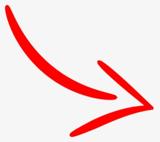 Red Arrow Line Png - Red Hand Drawn Arrow Png, Transparent Png, Free Download